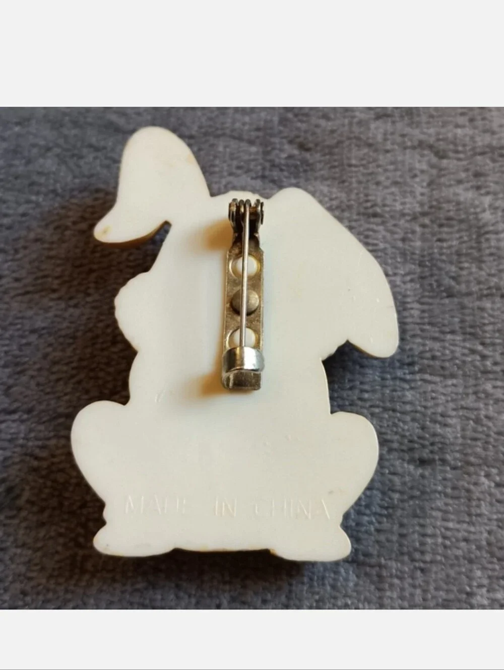 80s 90s Era Vintage Bunny Pin, Cute Cottagecore Forest Rabbit Brooch Whimsy